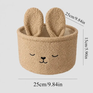 Fluffy Bunny Storage Basket for Nursery