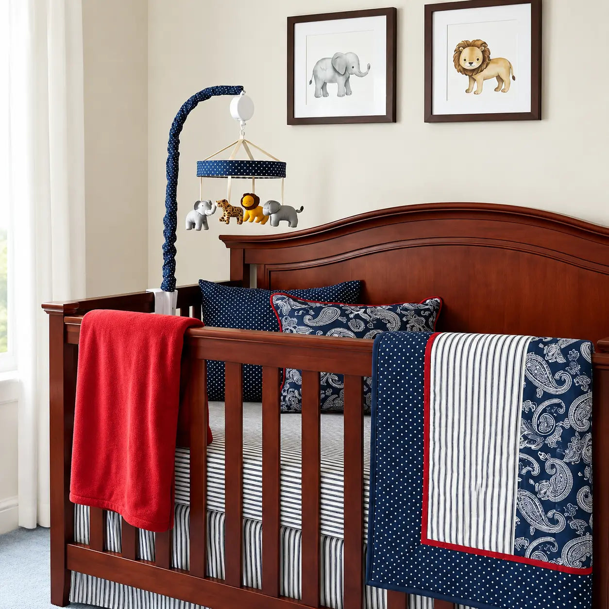 Platinum 3-Piece Custom Crib Bedding Set - Image 3