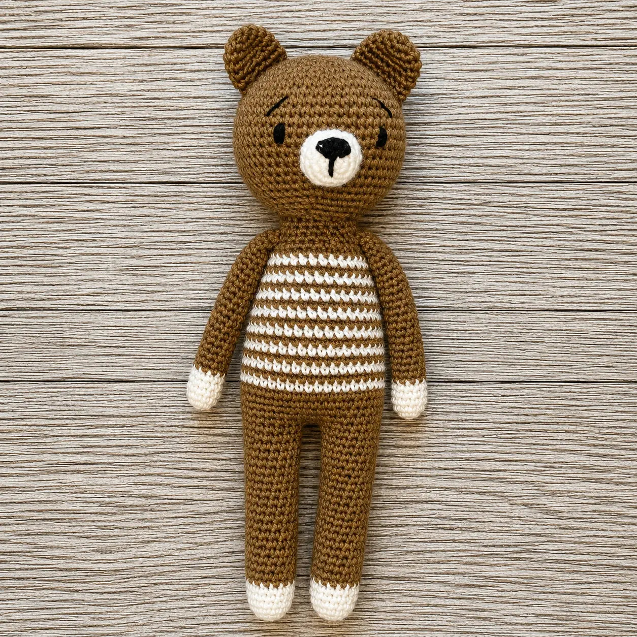 Artisan Crochet Striped Bear