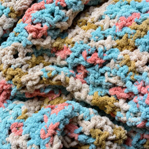 Confetti Chenille Crochet Baby Blanket
