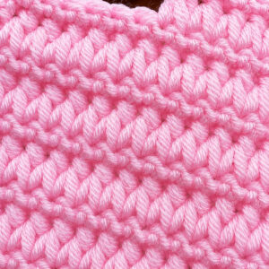 Soft Pink Plush Crochet Baby Blanket